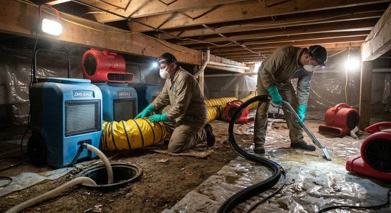 Crawlspace Water Restoration in Chandler, AZ