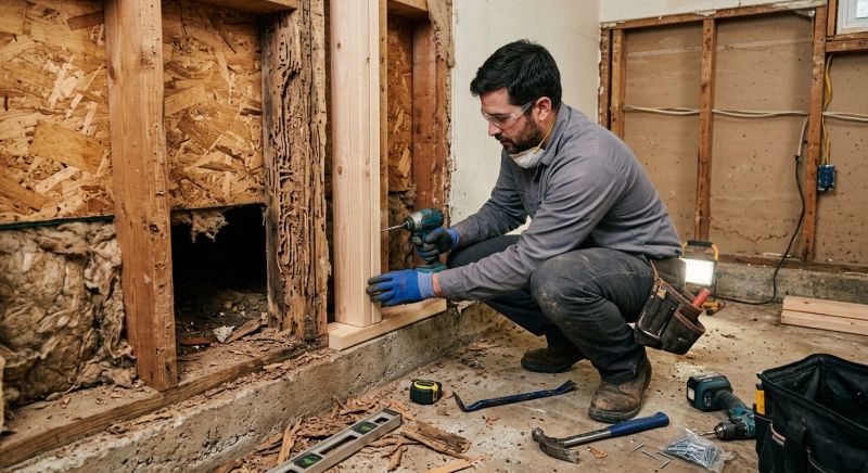 Termite Damage Restoration in Overland Park, KS