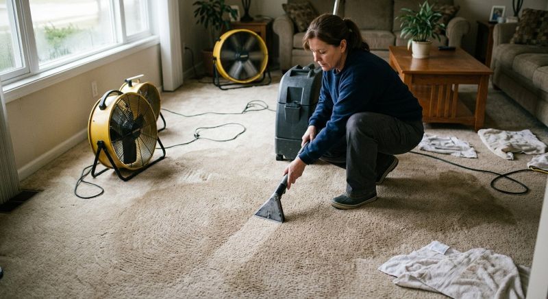 Wet Carpet Drying in Mesa, AZ
