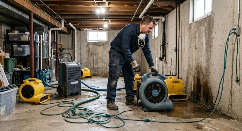Basement Drying in Mesa, AZ