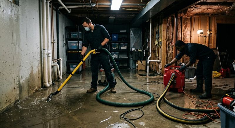 Basement Water Cleanup in Mesa, AZ