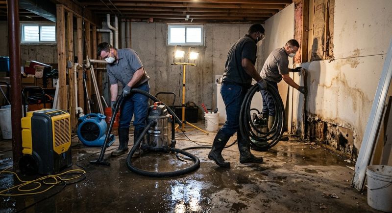 Basement Water Removal in Gilbert, AZ