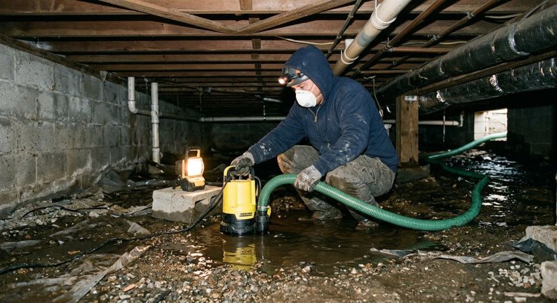 Crawlspace Water Cleanup in Gilbert, AZ