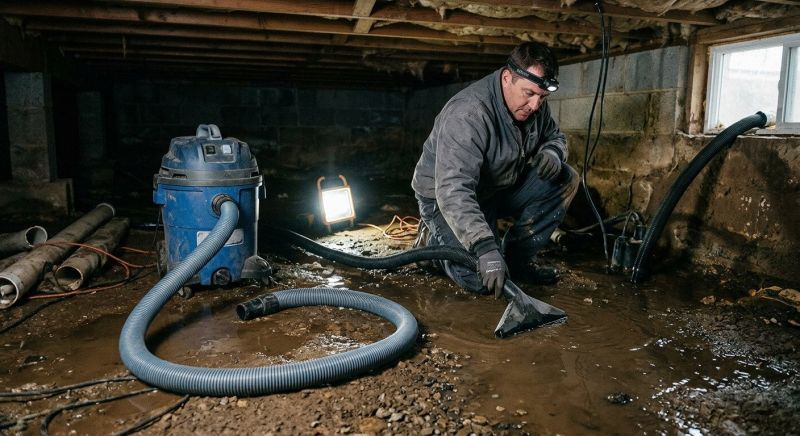 Crawlspace Water Cleanup in Chandler, AZ