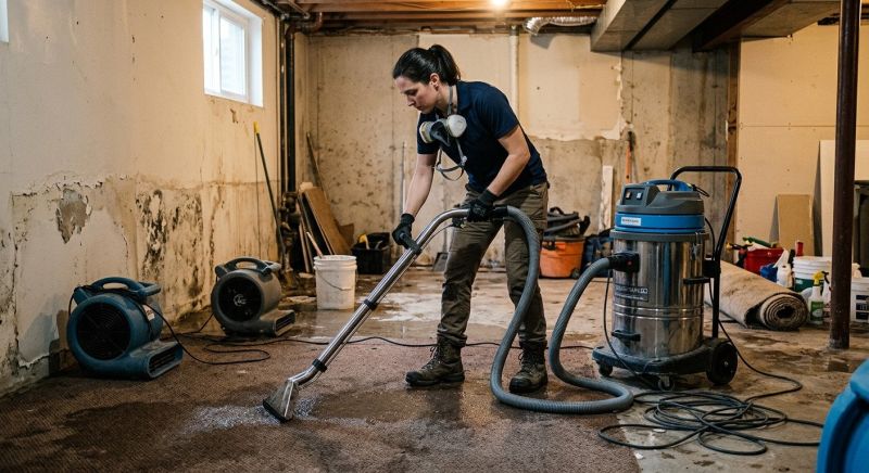 Flooded Basement Cleanup in Gilbert, AZ