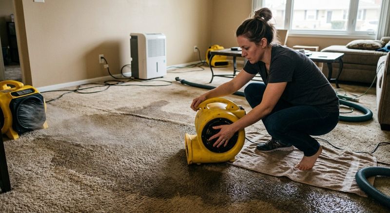Wet Carpet Drying in Chandler, AZ