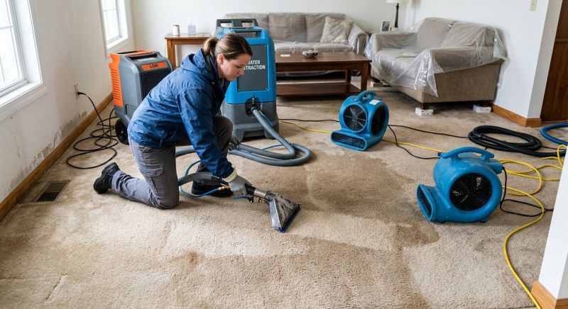 Wet Carpet Drying in Mesa, AZ
